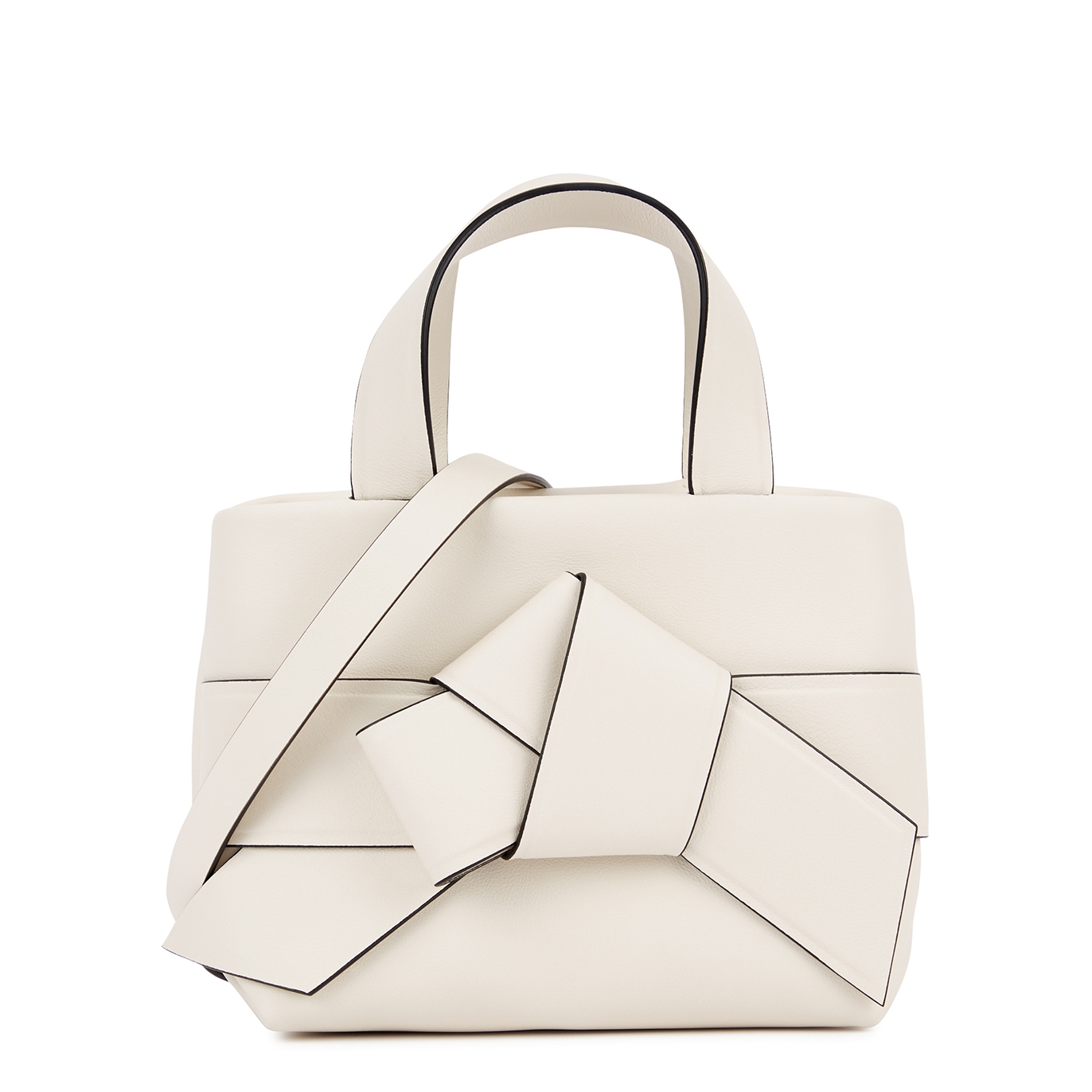 Acne Studios Musubi Mini White Leather Shoulder Bag