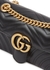GG Marmont mini black leather cross-body bag - Gucci