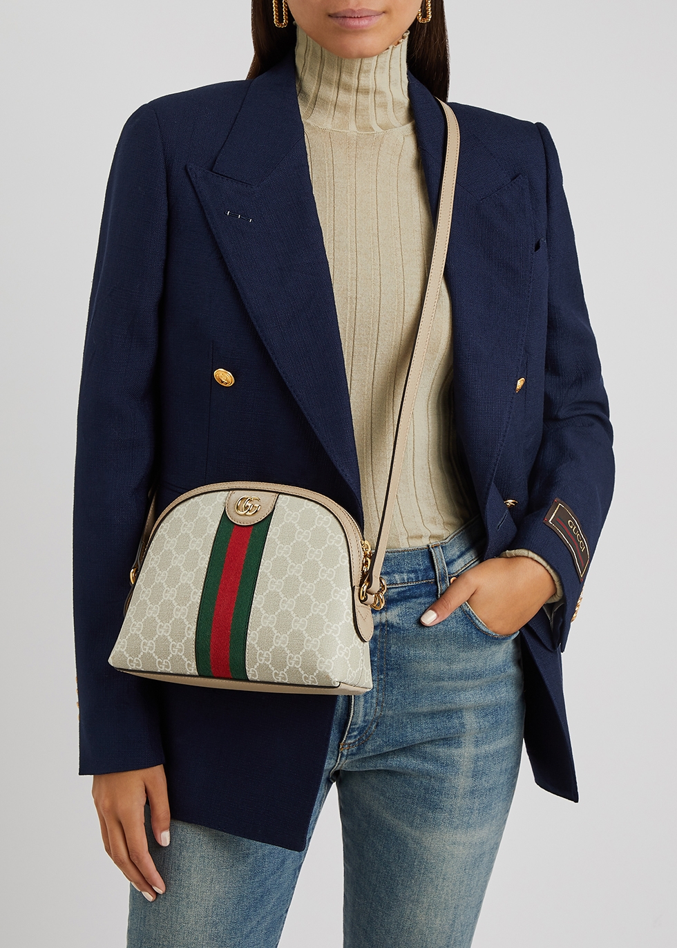 Gucci Ophidia GG monogrammed shoulder bag - Harvey Nichols