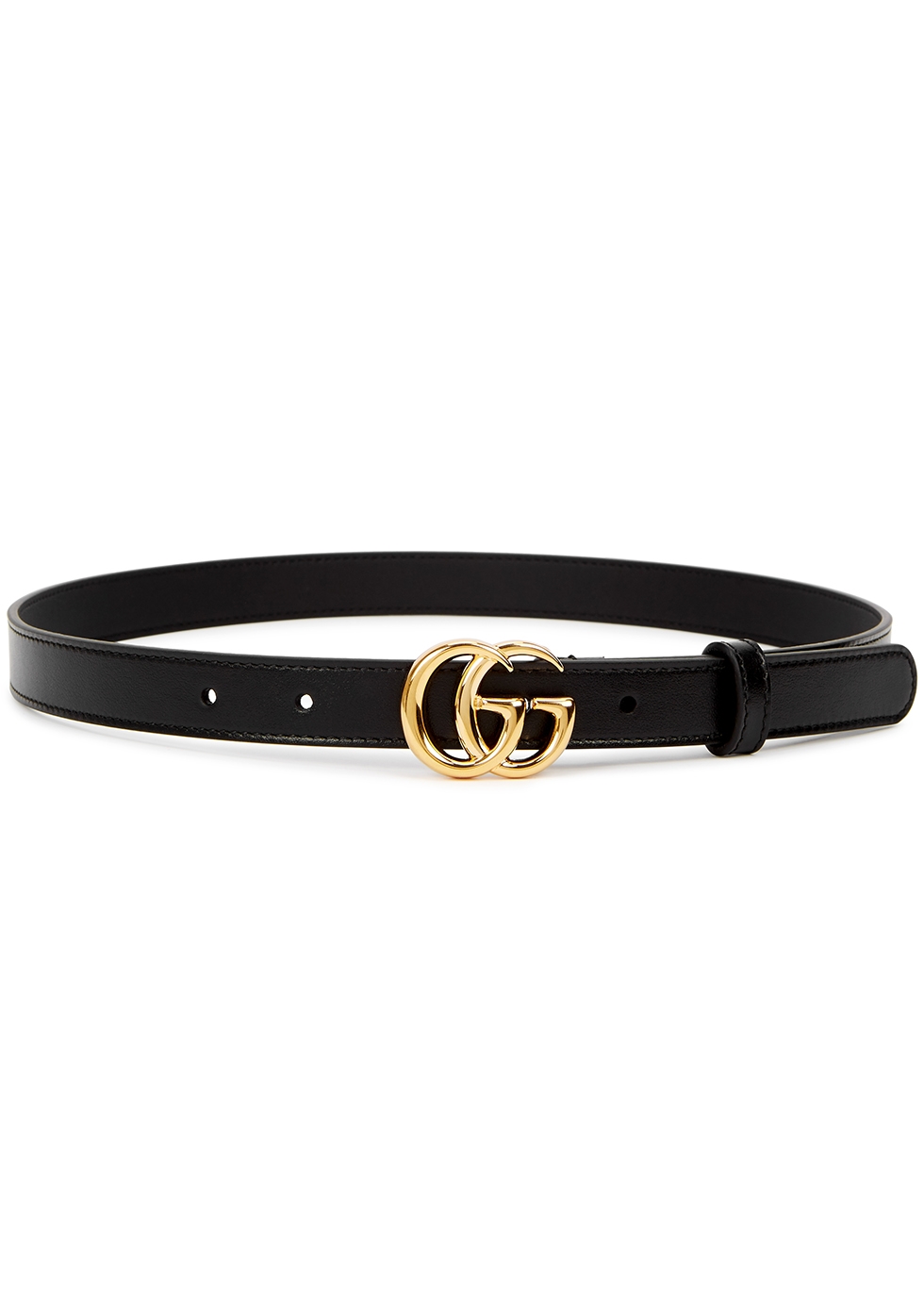 Gucci GG black leather belt - Harvey Nichols
