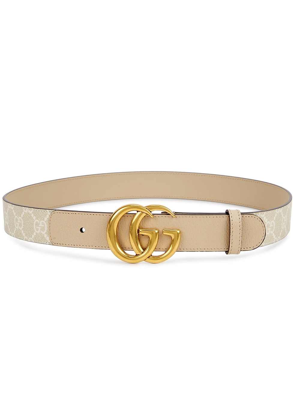 Gucci GG Supreme ivory monogrammed belt - Harvey Nichols
