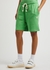 Green logo cotton shorts - Acne Studios