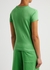 Green logo cotton T-shirt - Acne Studios