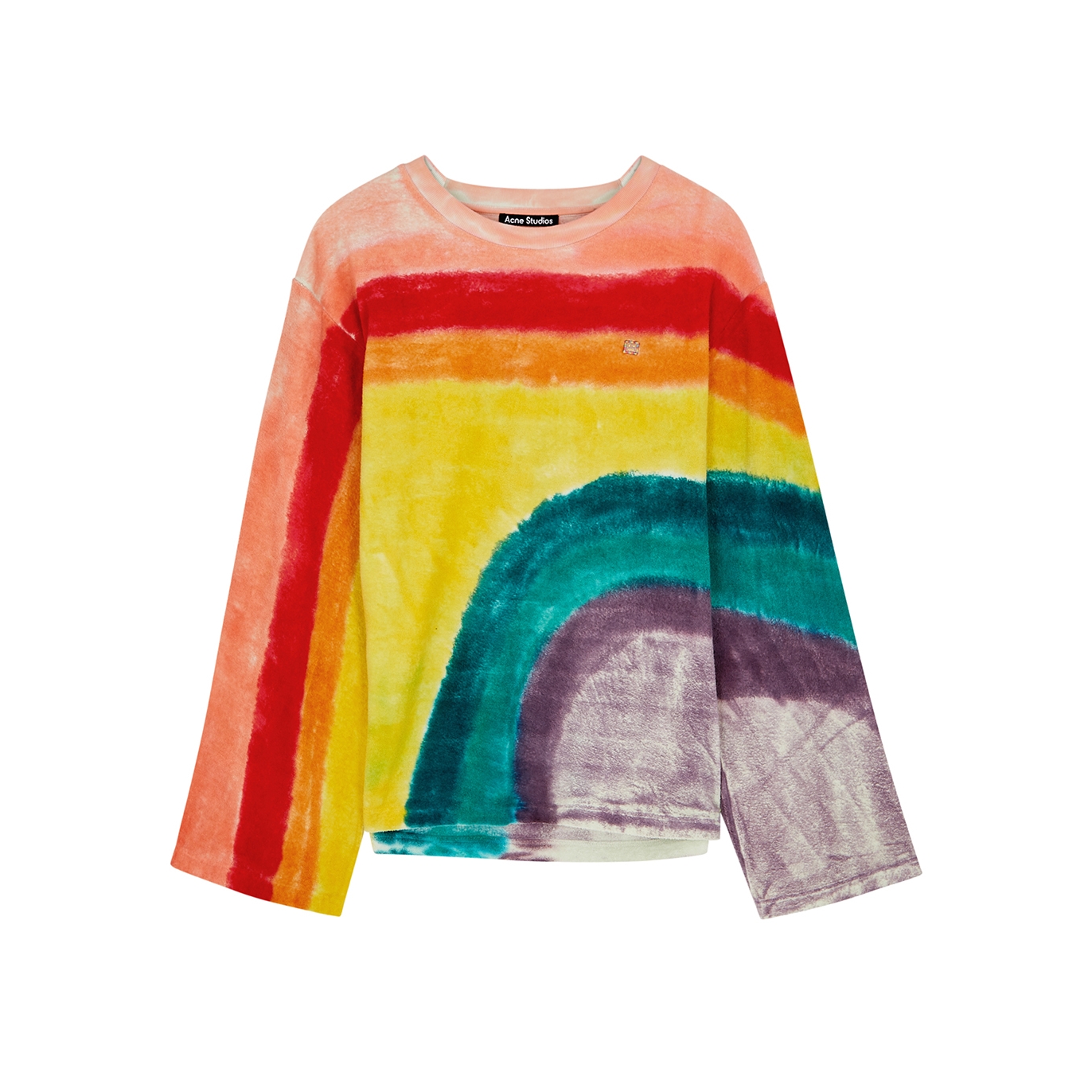 Acne Studios Rainbow Cotton-terry Sweatshirt - Multicoloured - XS