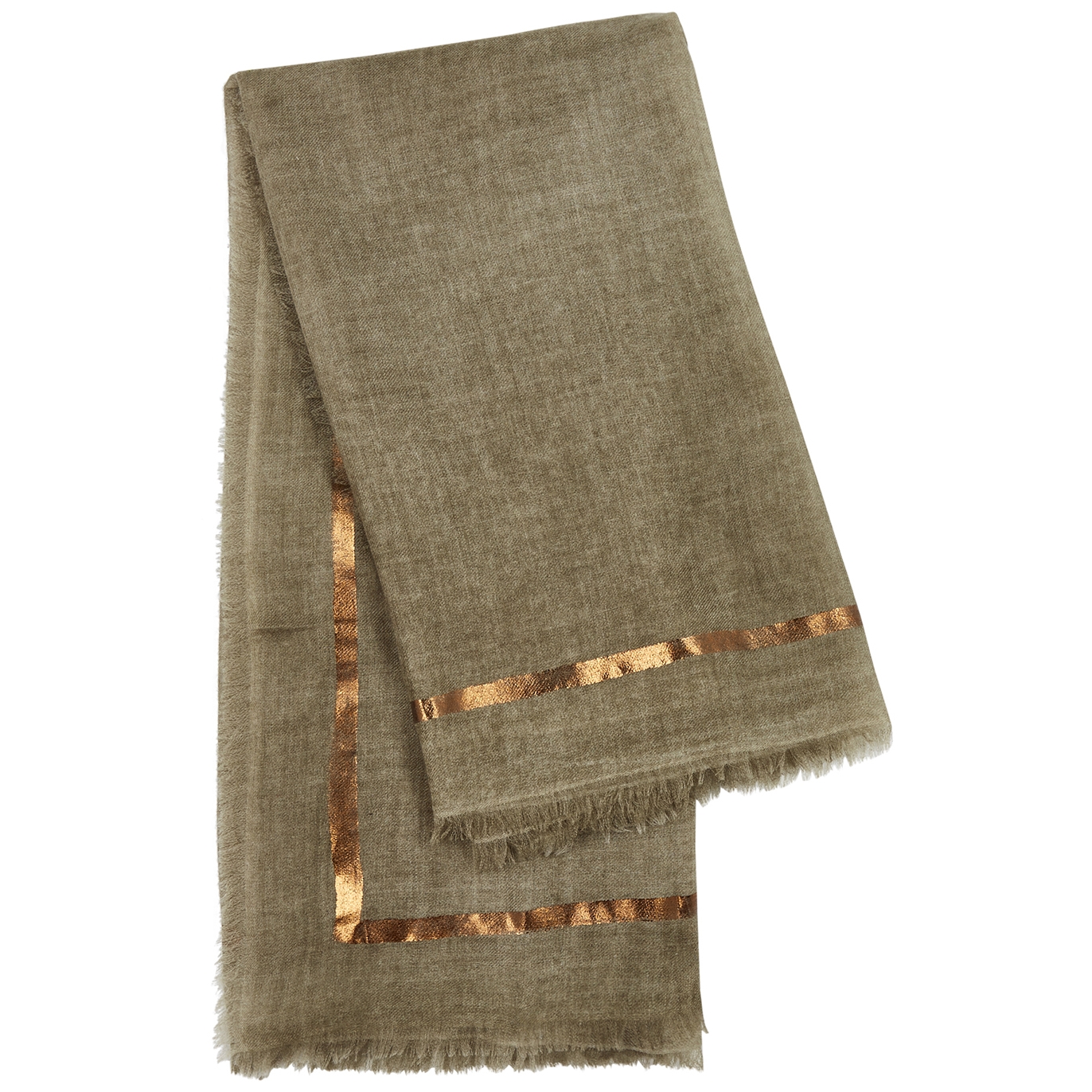 Righino Olive Cashmere Scarf