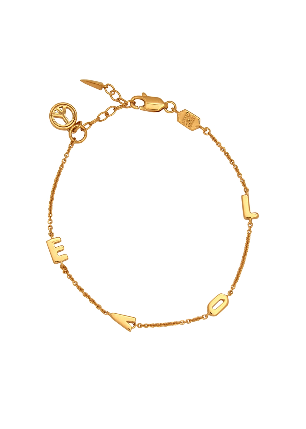 Missoma Love 18kt gold-plated bracelet
