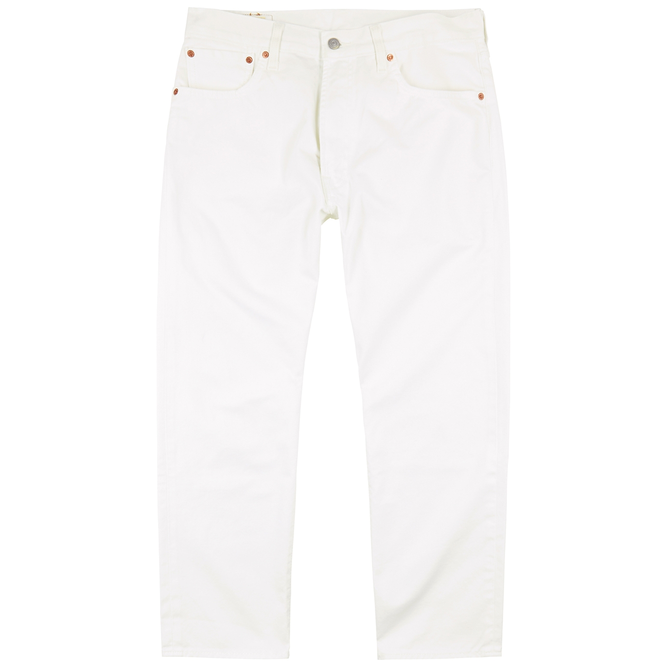 Levi's 551"Z White Cropped Straight-leg Jeans