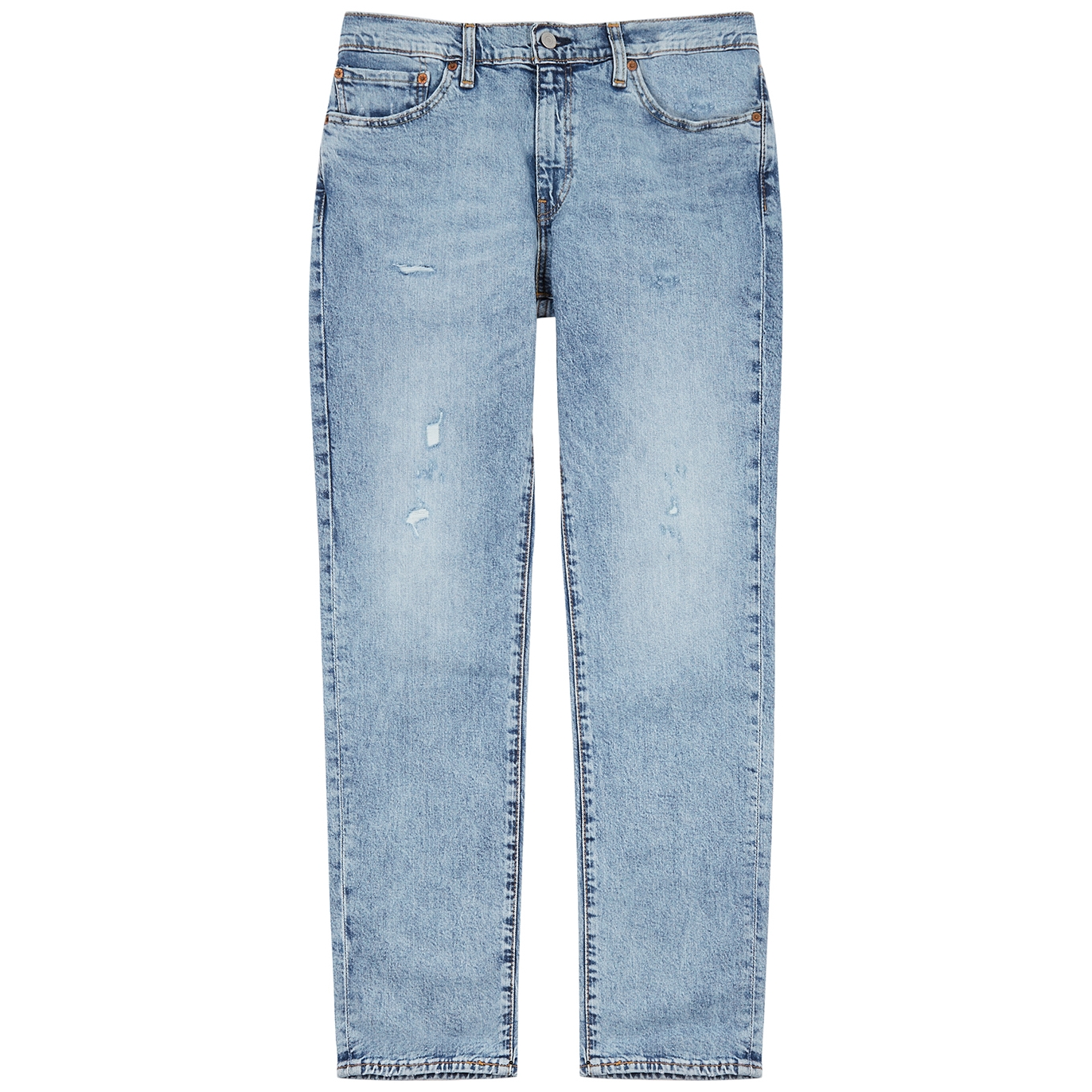 Levi's 511 Blue Distressed Slim-leg Jeans - Light Blue - W38