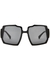 Moritz black oversized sunglasses - FOR ART'S SAKE