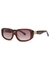 Bolt brown rectangle-frame sunglasses - FOR ART'S SAKE