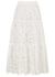 Melanie white embroidered cotton maxi skirt - CARA CARA