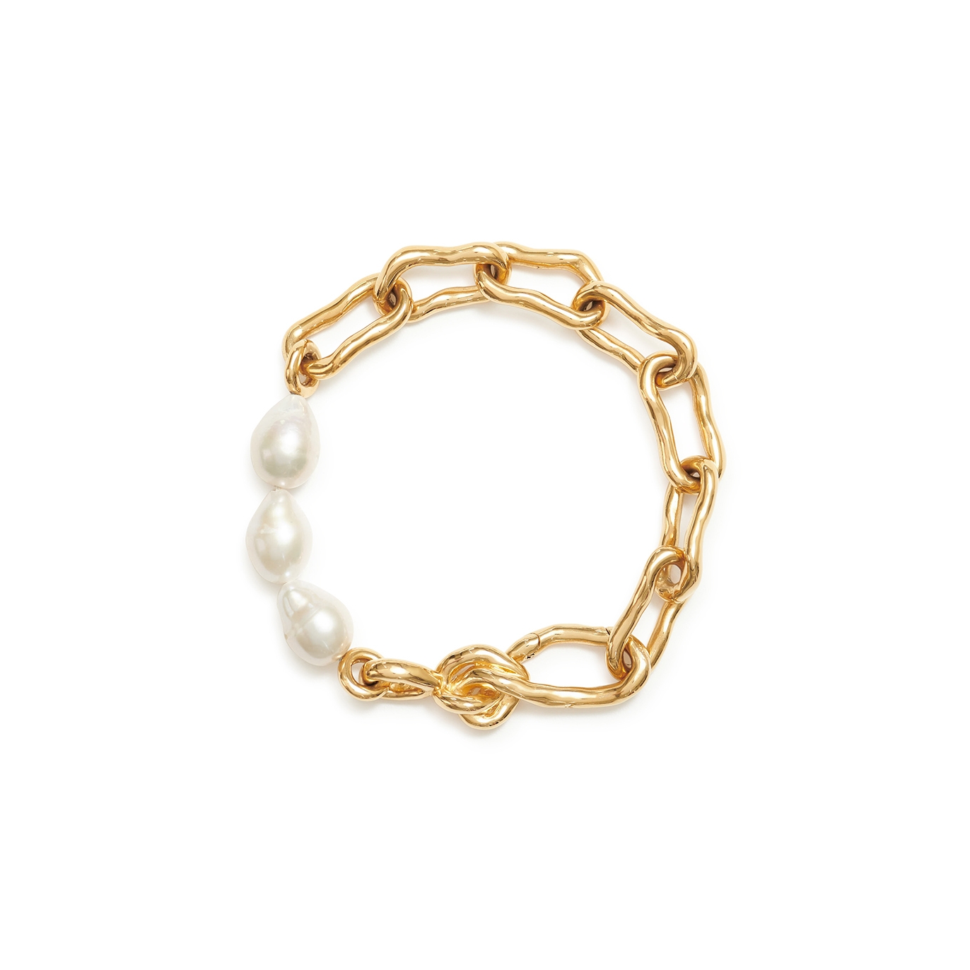 Missoma Molten Pearl And 18kt Gold-plated Bracelet - One Size