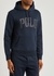 Navy logo-appliquéd hooded jersey sweatshirt - Polo Ralph Lauren