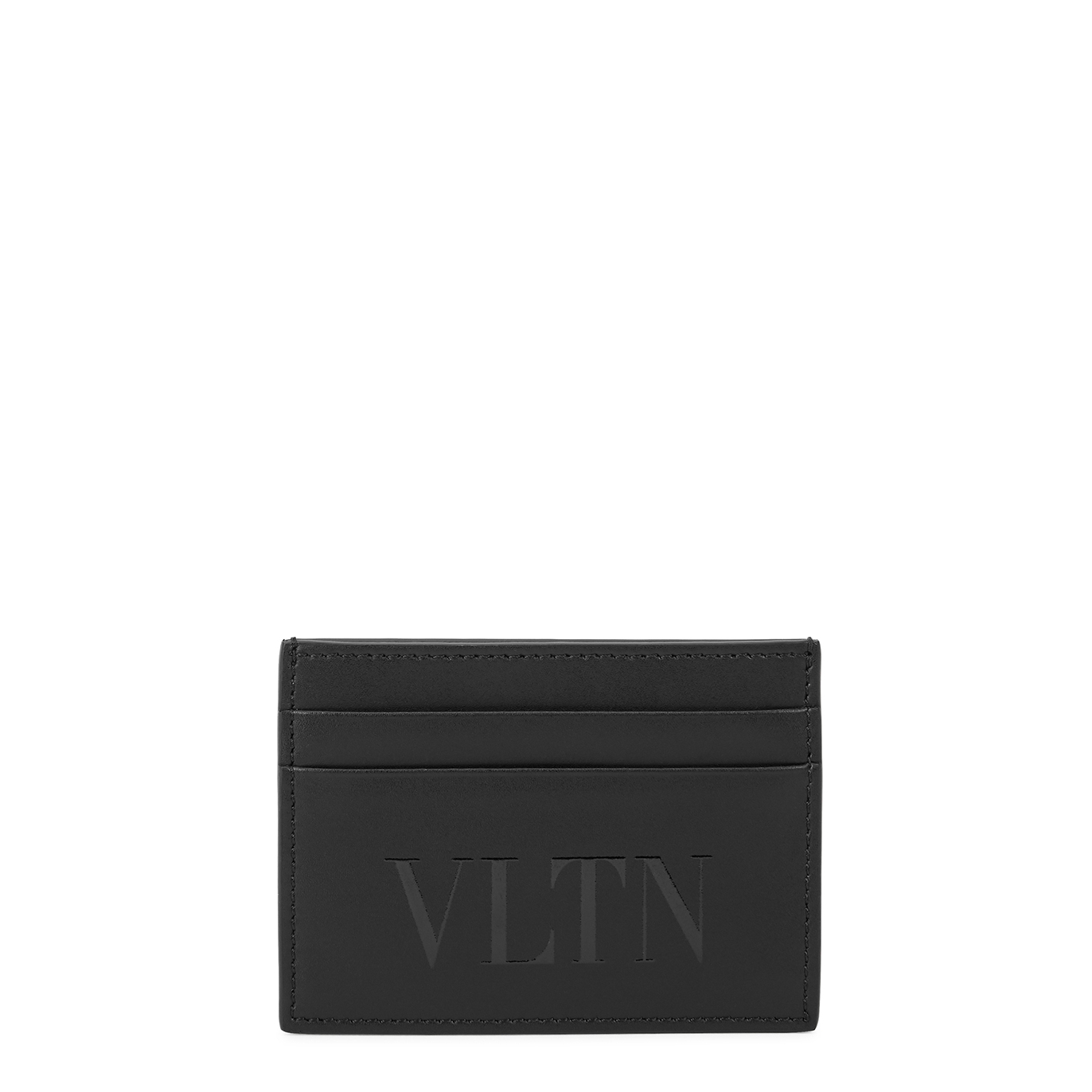 Valentino Valentino Garavani Leather Card Holder, Card Holder, Black