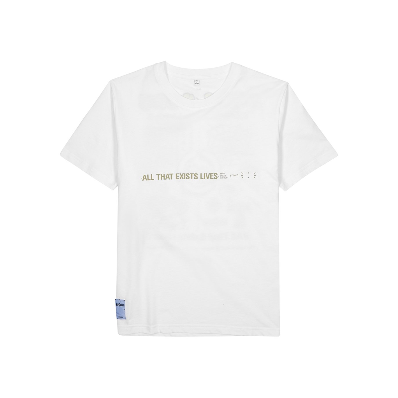 McQ Alexander McQueen Biosis Printed Cotton T-shirt - White - L