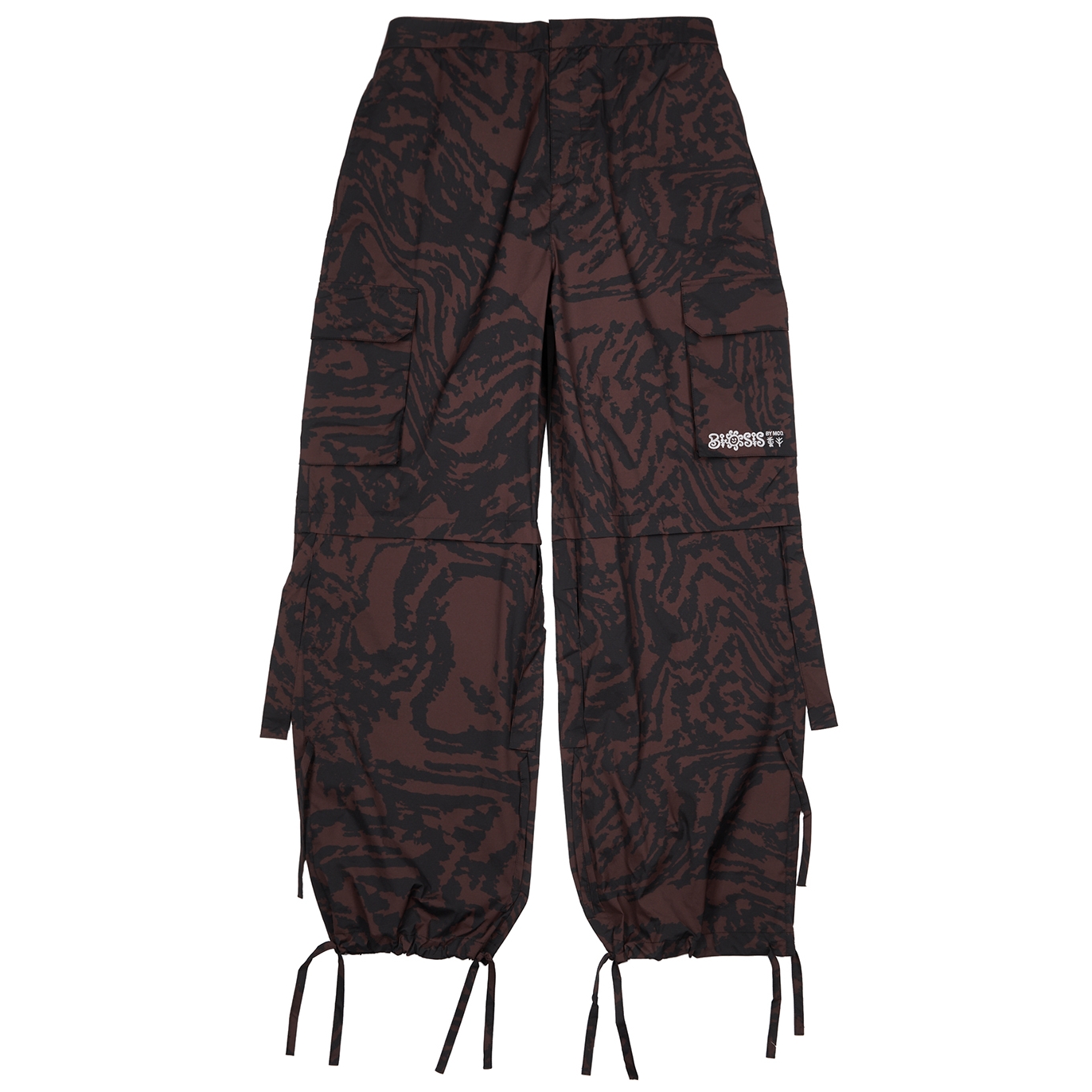McQ Alexander McQueen Biosis Printed Shell Cargo Trousers - Brown - S