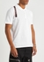 White harness piqué cotton polo shirt - Alexander McQueen