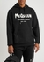 Black logo hooded cotton sweatshirt - Alexander McQueen