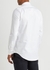 White logo-embroidered cotton shirt - Alexander McQueen