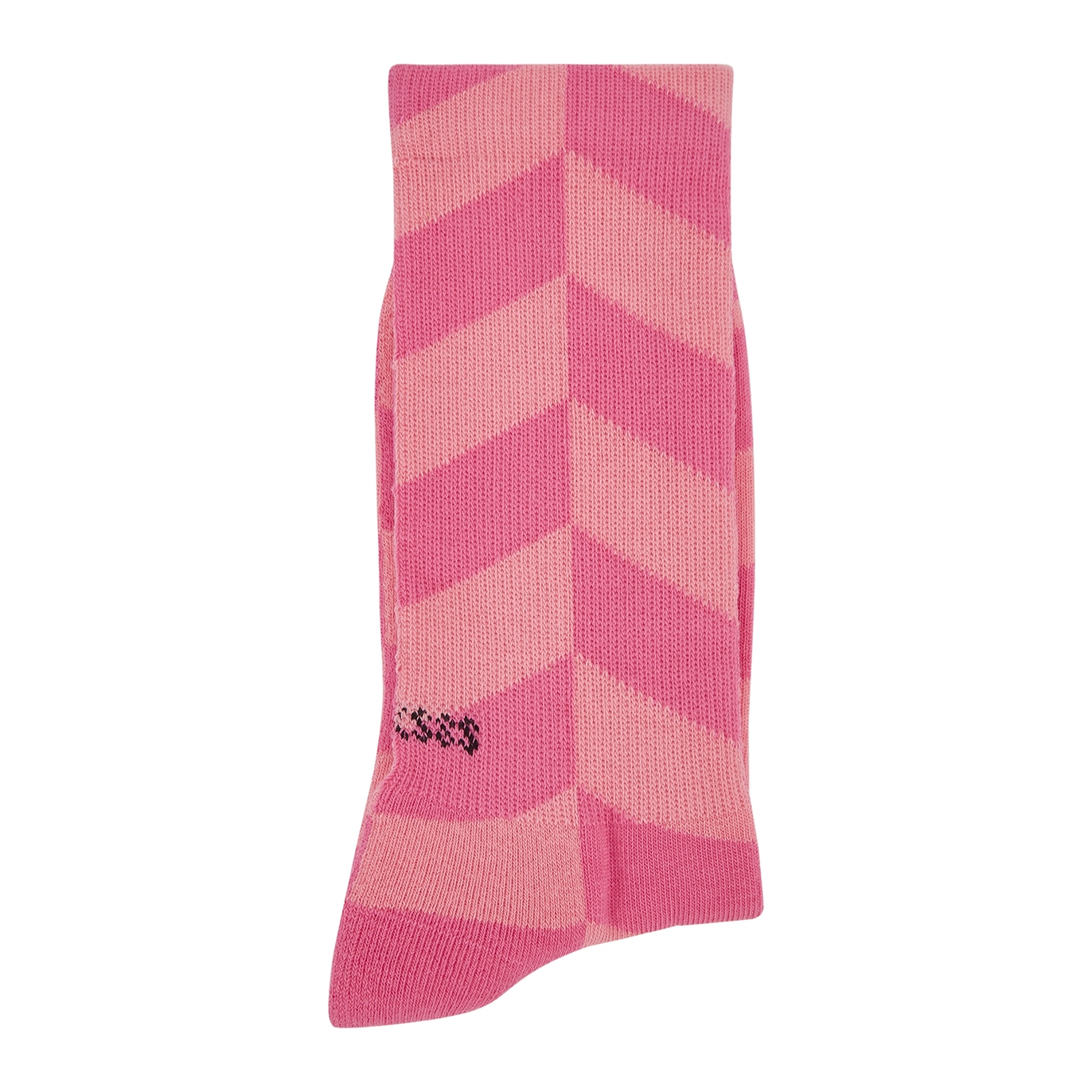 Socksss Marianne Pink Checked Cotton-blend Socks - M/L