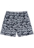 Skulls II monochrome printed shell swim shorts - Boardies