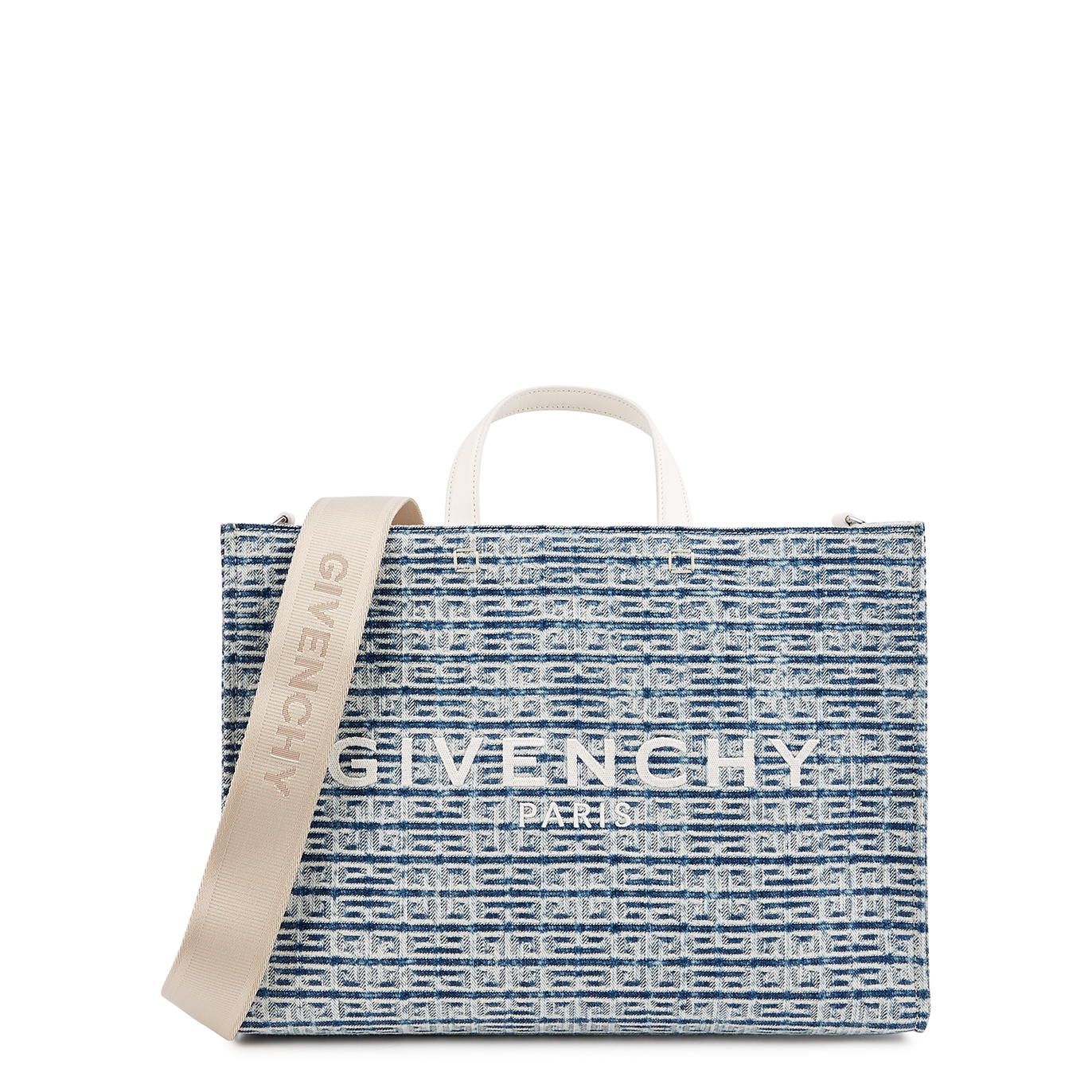 Givenchy G Tote Medium Blue Denim Bag