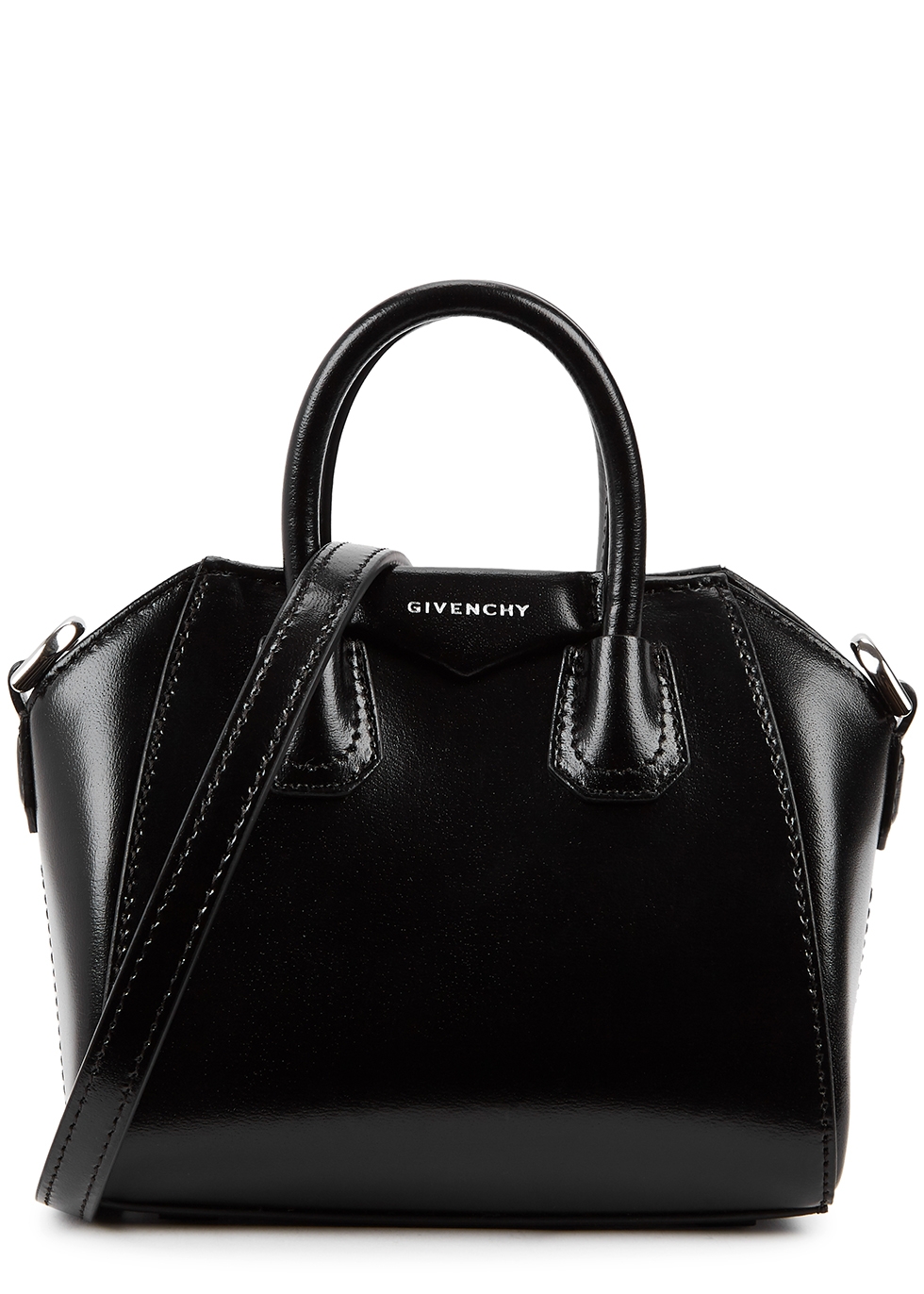 Givenchy Antigona micro fuchsia leather top handle bag