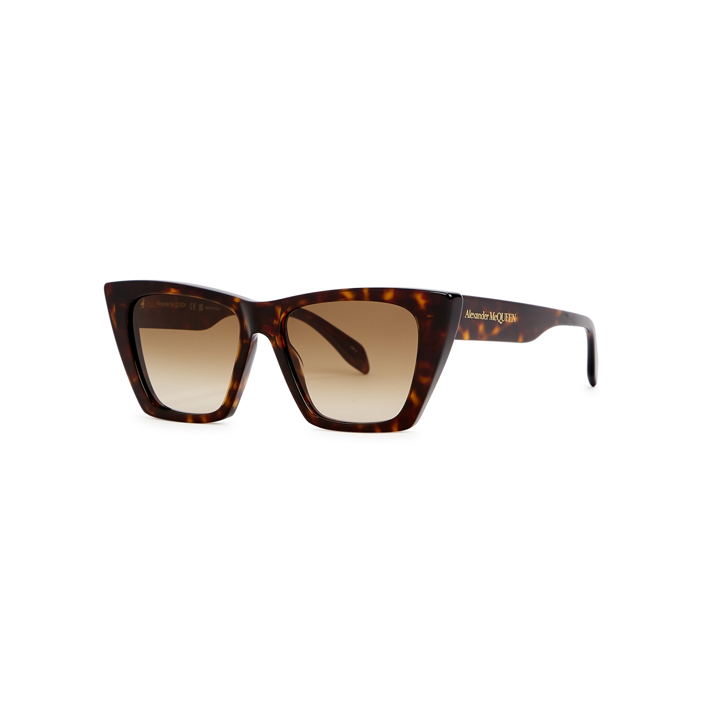 Alexander McQueen Tortoiseshell Cat-eye Sunglasses, Sunglasses