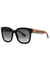 Black striped wayfarer-style sunglasses - Gucci