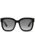 Black striped wayfarer-style sunglasses - Gucci