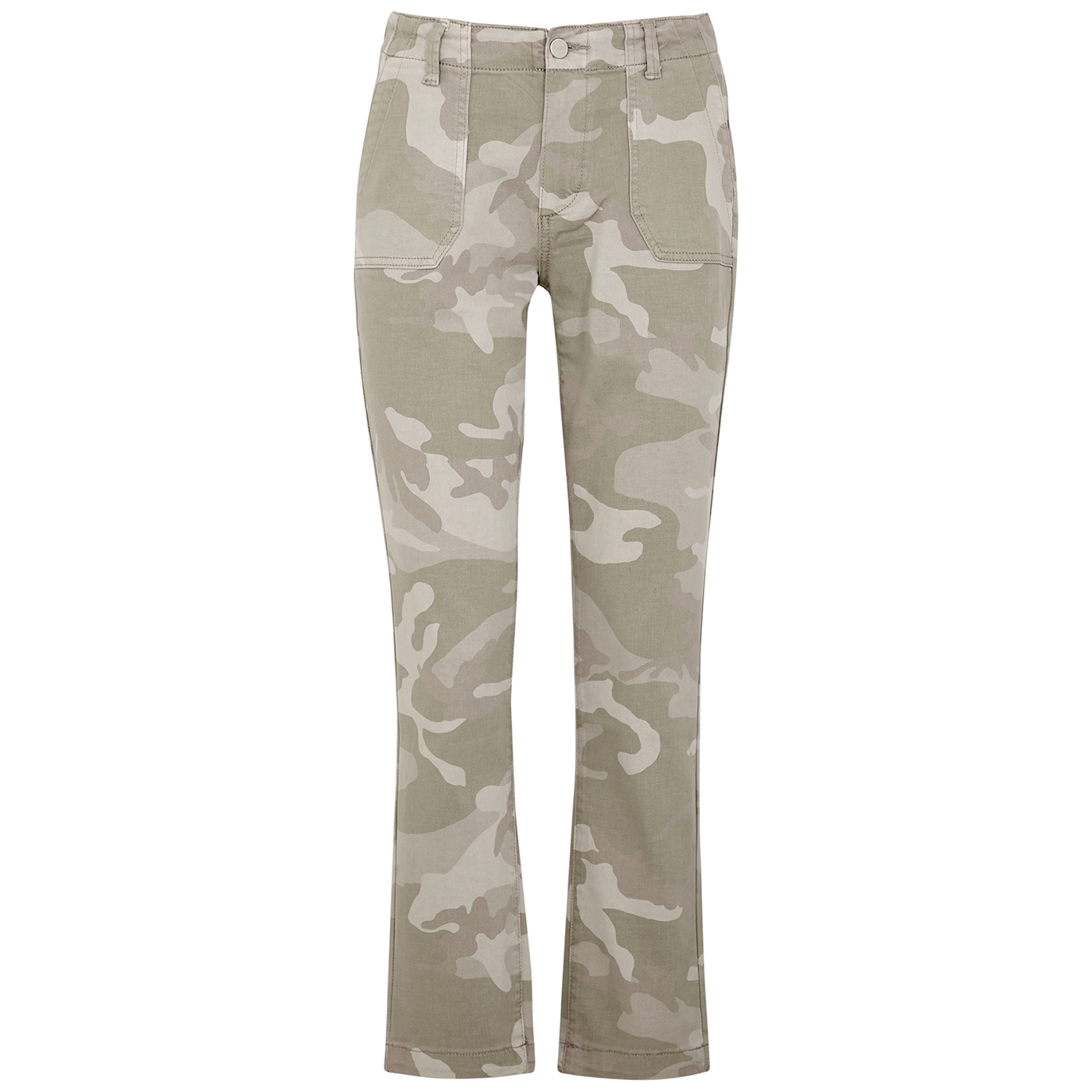 Paige Mayslie Camouflage Straight-leg Tapered Jeans - Beige - W31