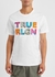 White embroidered cotton T-shirt - True Religion