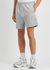 Grey logo-embroidered jersey shorts - True Religion