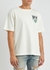 Card off-white logo cotton T-shirt - RHUDE