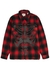 Checked appliquéd flannel shirt - FRACTION LA