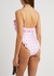 Pink gingham ruffled swimsuit - FILLYBOO