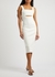 VB Body white stretch-knit midi dress - Victoria Beckham