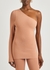 VB Body blush one-shoulder stretch-knit top - Victoria Beckham