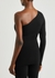 VB Body black one-shoulder stretch-knit top - Victoria Beckham