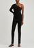 VB Body black one-shoulder stretch-knit top - Victoria Beckham