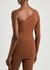 VB Body brown one-shoulder stretch-knit top - Victoria Beckham