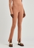 VB Body blush split-hem stretch-knit leggings - Victoria Beckham