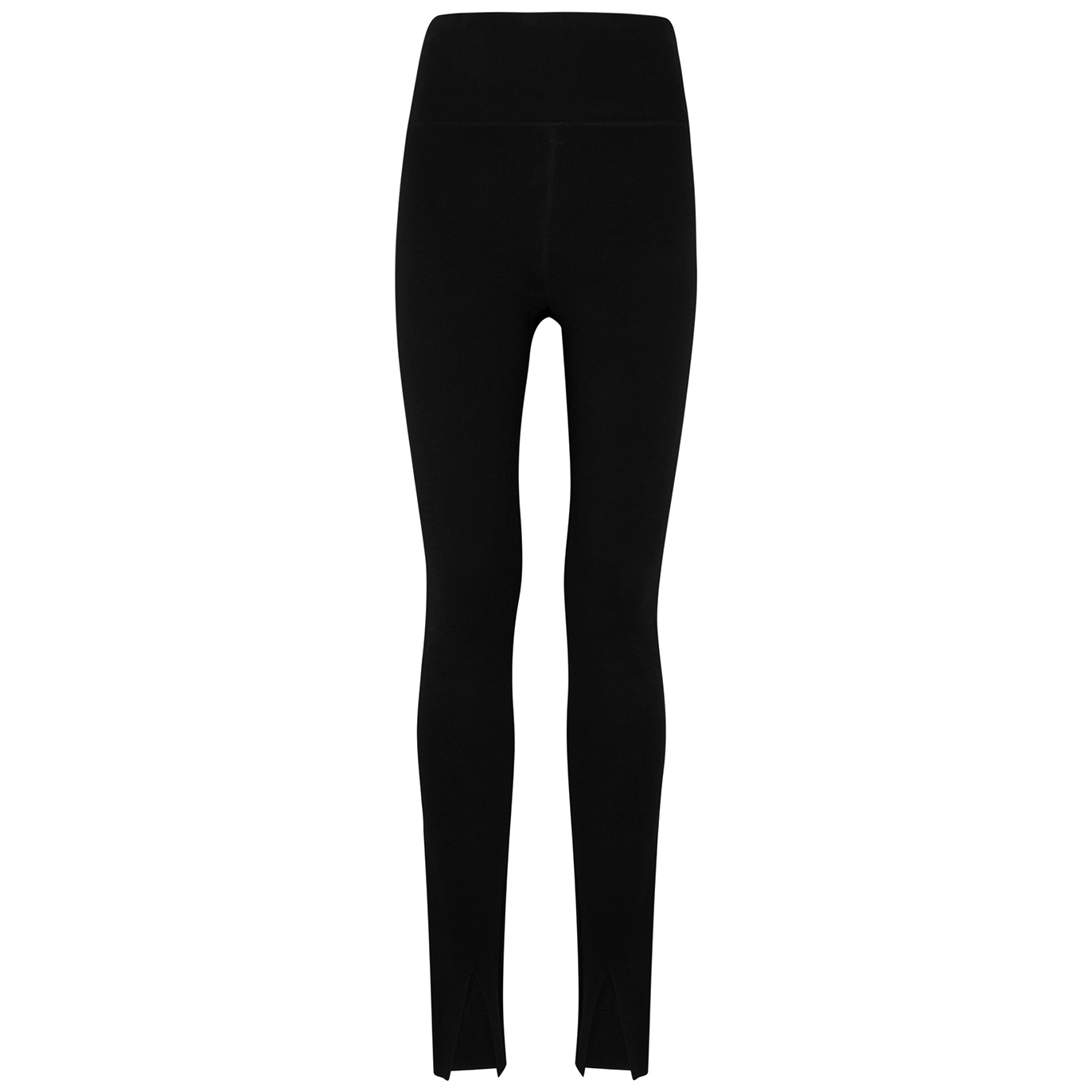Victoria Beckham VB Body Black Split-hem Stretch-knit Leggings - 4