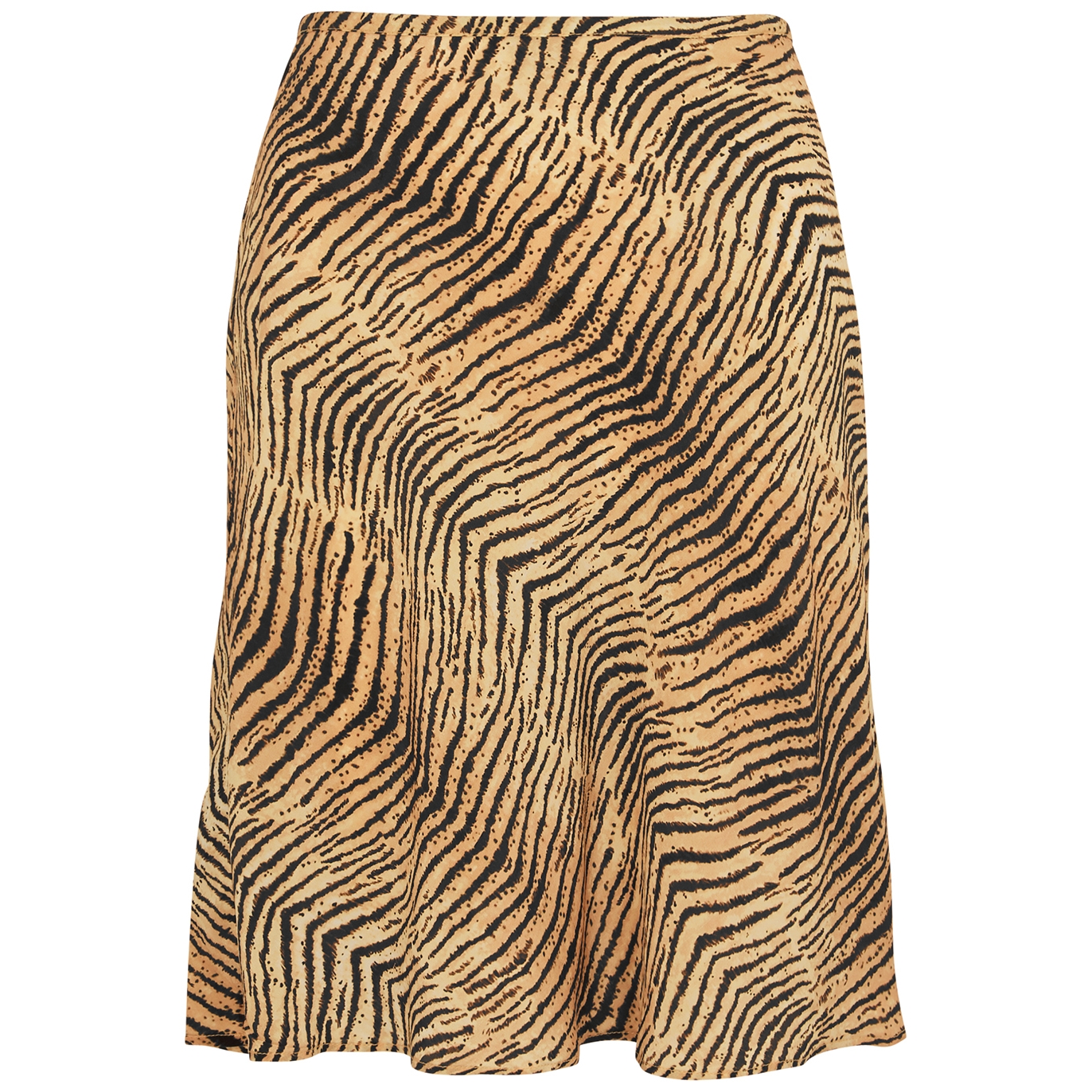 Rixo Bea Tiger-print Silk-chiffon Mini Skirt - Tan - Xxs