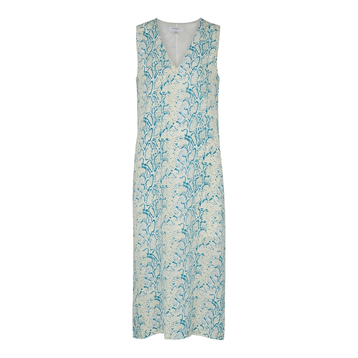 EQUIPMENT CONNERY PYTHON-PRINT WASHED SILK DRESS