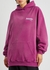 Fuchsia logo hooded cotton sweatshirt - Balenciaga
