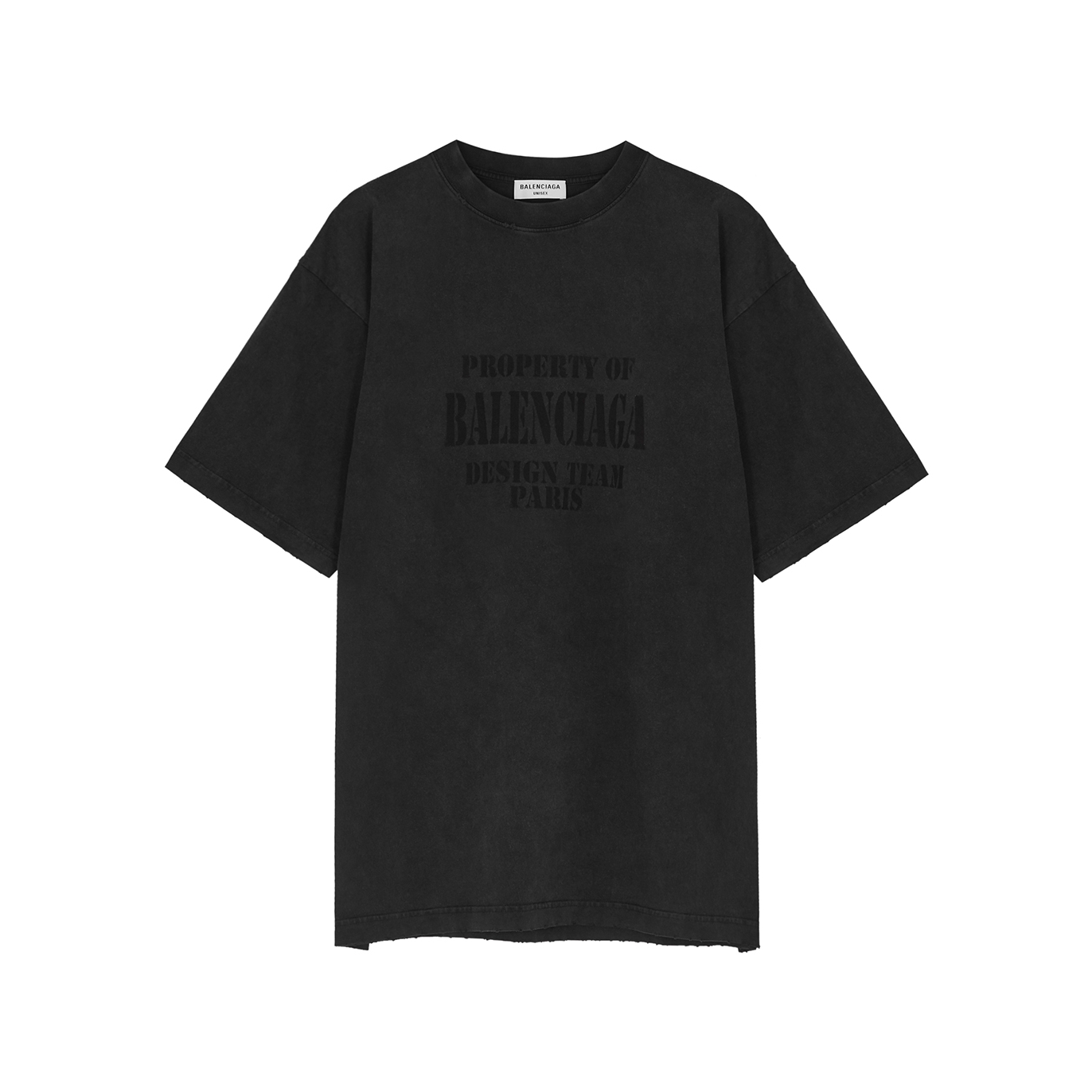 Balenciaga Black Logo-print Cotton T-shirt - M