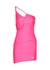 Pink one-shoulder stretch-jersey mini dress - Balenciaga