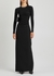 Black wool-twill maxi skirt - Balenciaga