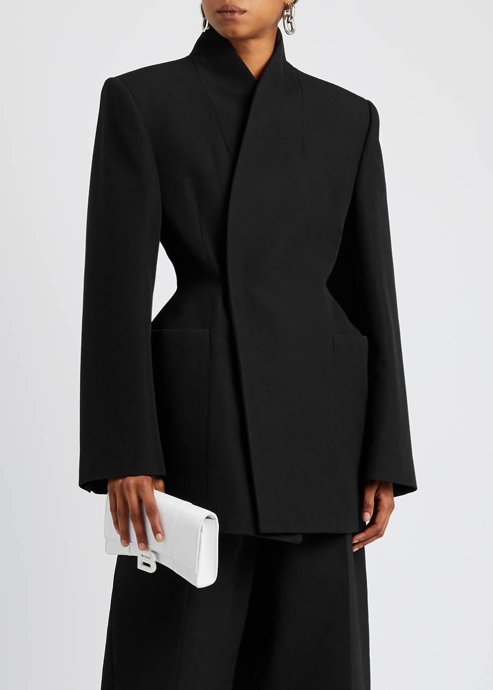 Balenciaga Black wool shirt jacket  TheDoubleF